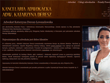 Tablet Screenshot of katarzynaderesz.pl